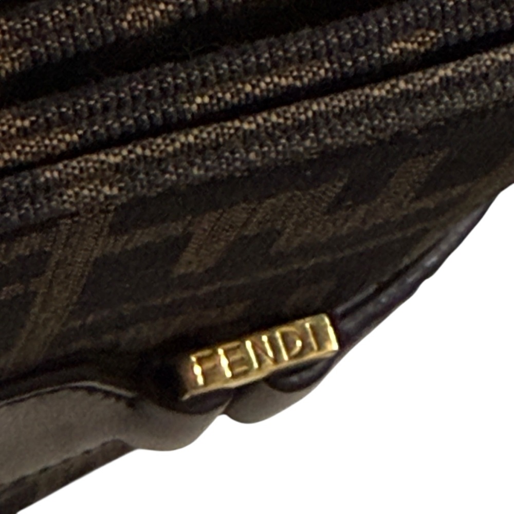Auth Rare Fendi zucca Double Baguette Crossbody Bag Small adjustable shoulder - Picture 8 of 16
